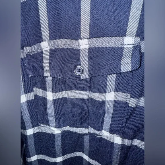 PAIGE Women’s Margeta Plaid Button Down Flannel Size Large - Picture 7 of 15